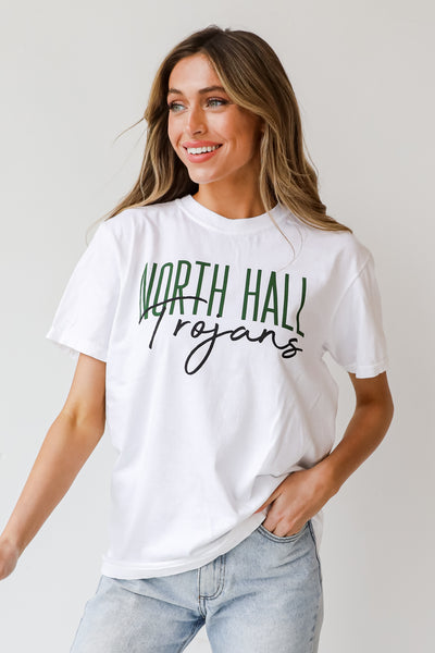 North Hall Trojans Tee front view