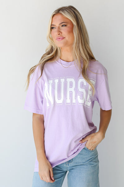 cute Lilac Nurse Tee