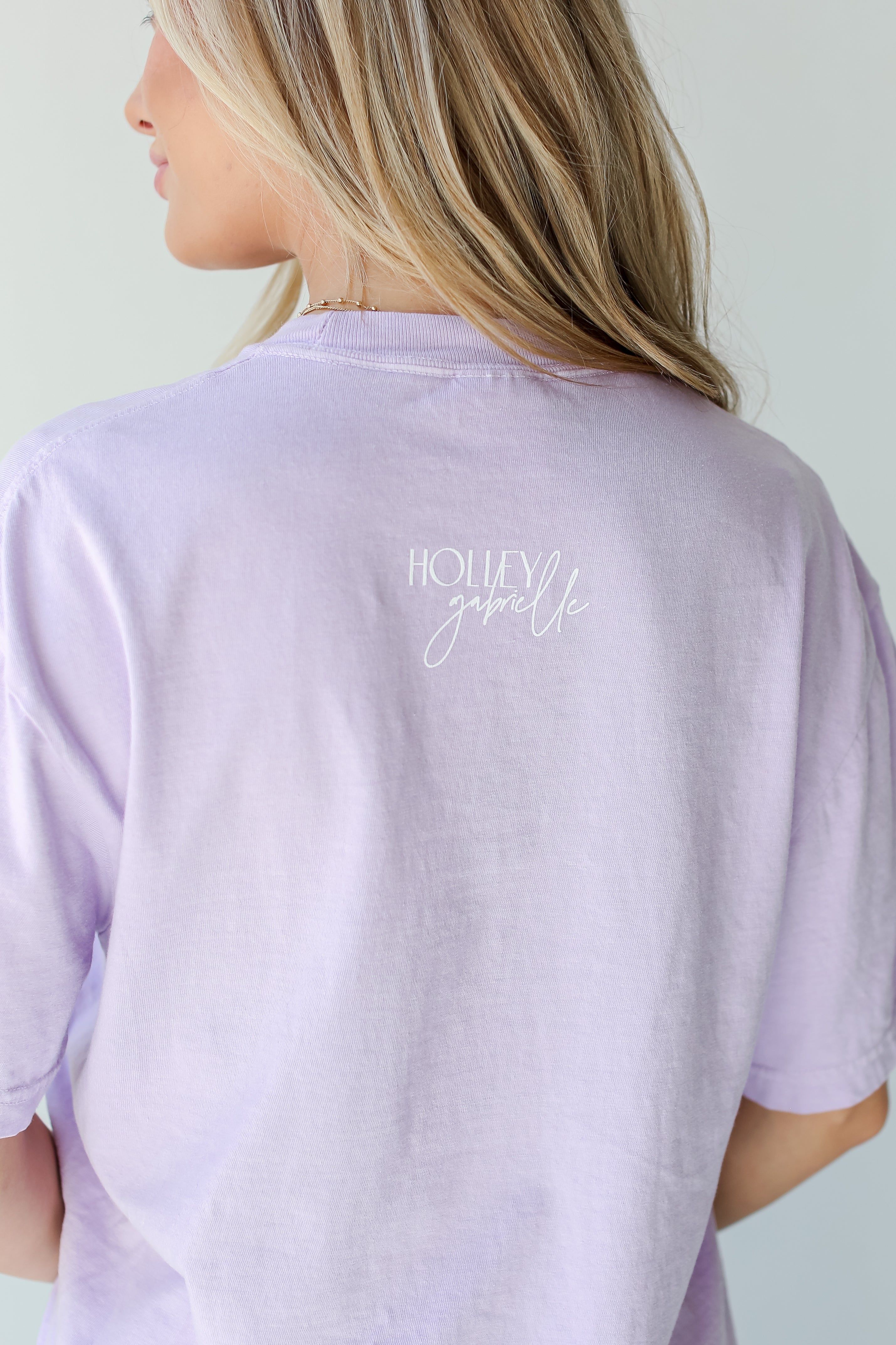 Lilac Nurse Tee back view close up