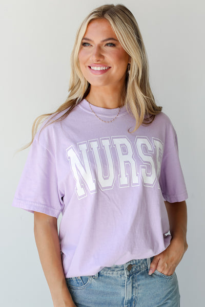 Lilac Nurse Tee front view