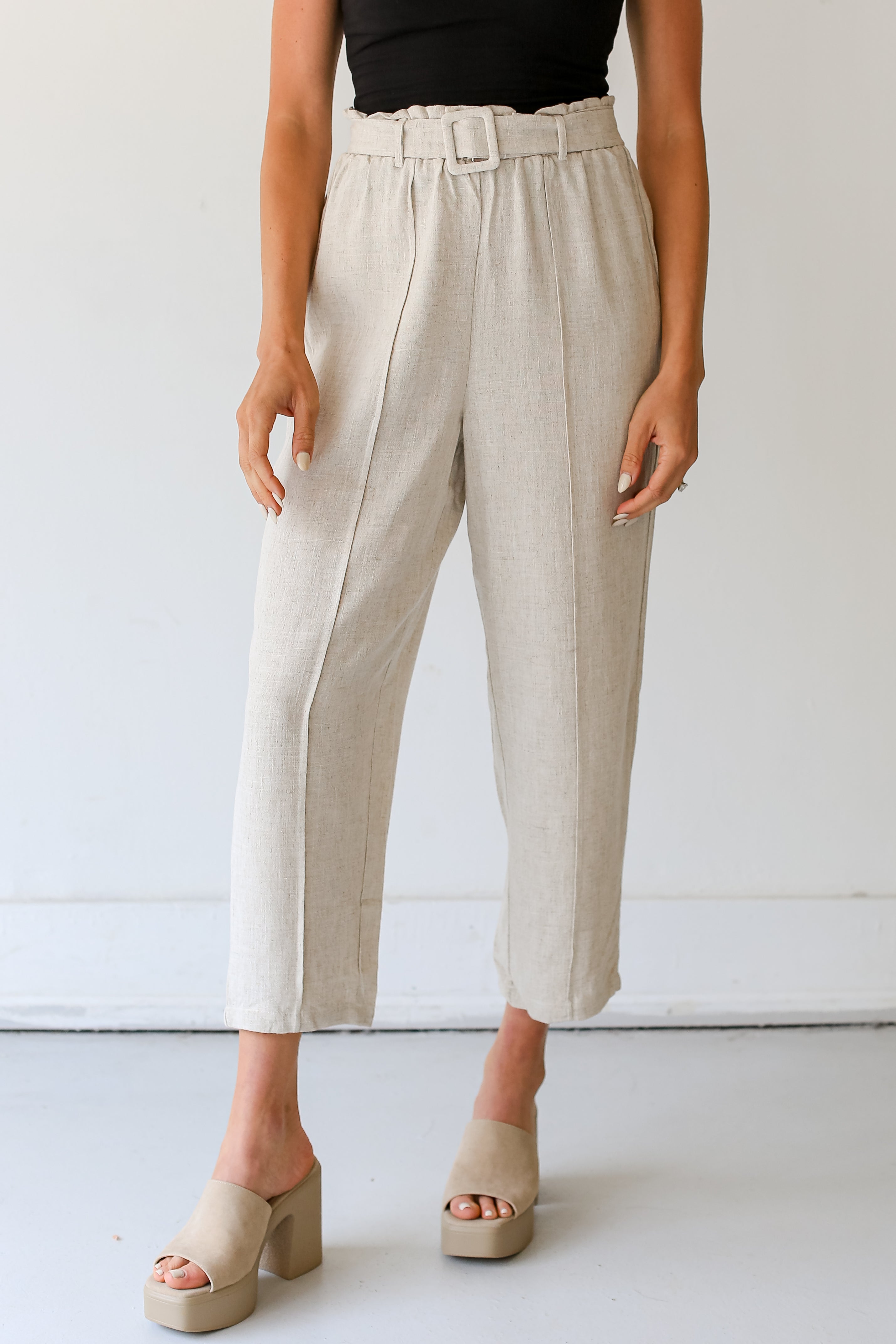 Linen Pants on dress up model