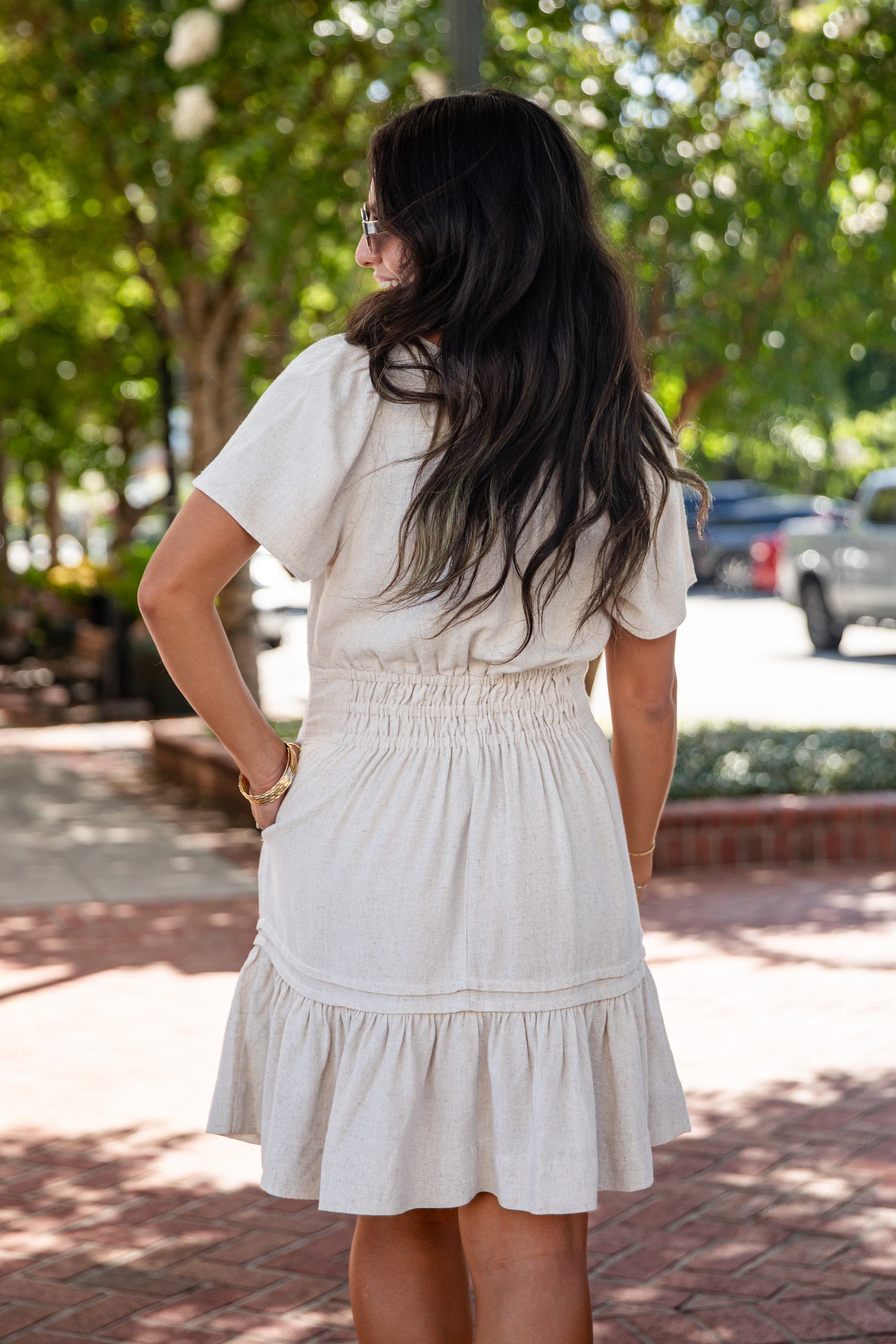 Apple Orchid Smocked Waist Mini Dress | Cute Women's Dress