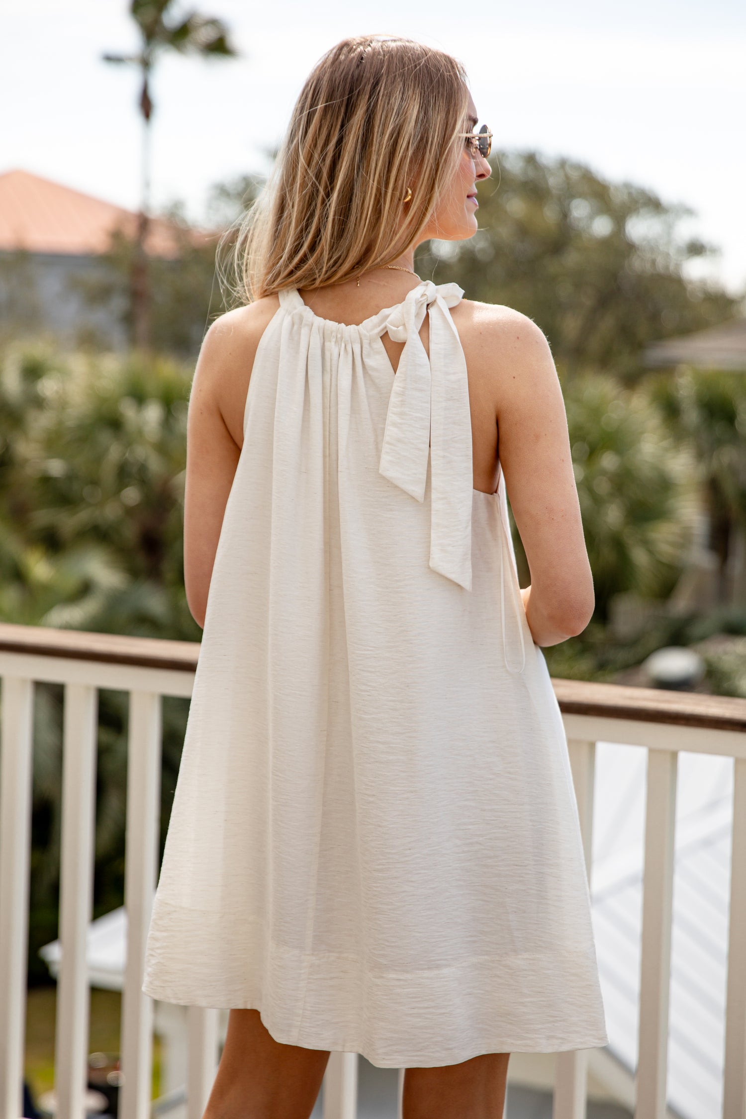 white bohemian mini dress Women's Cotton White Embroidered Dress