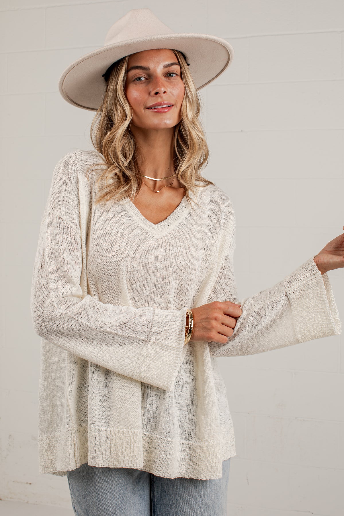 Found Your Way Oversized Knit Top