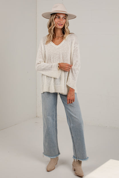 Found Your Way Oversized Knit Top