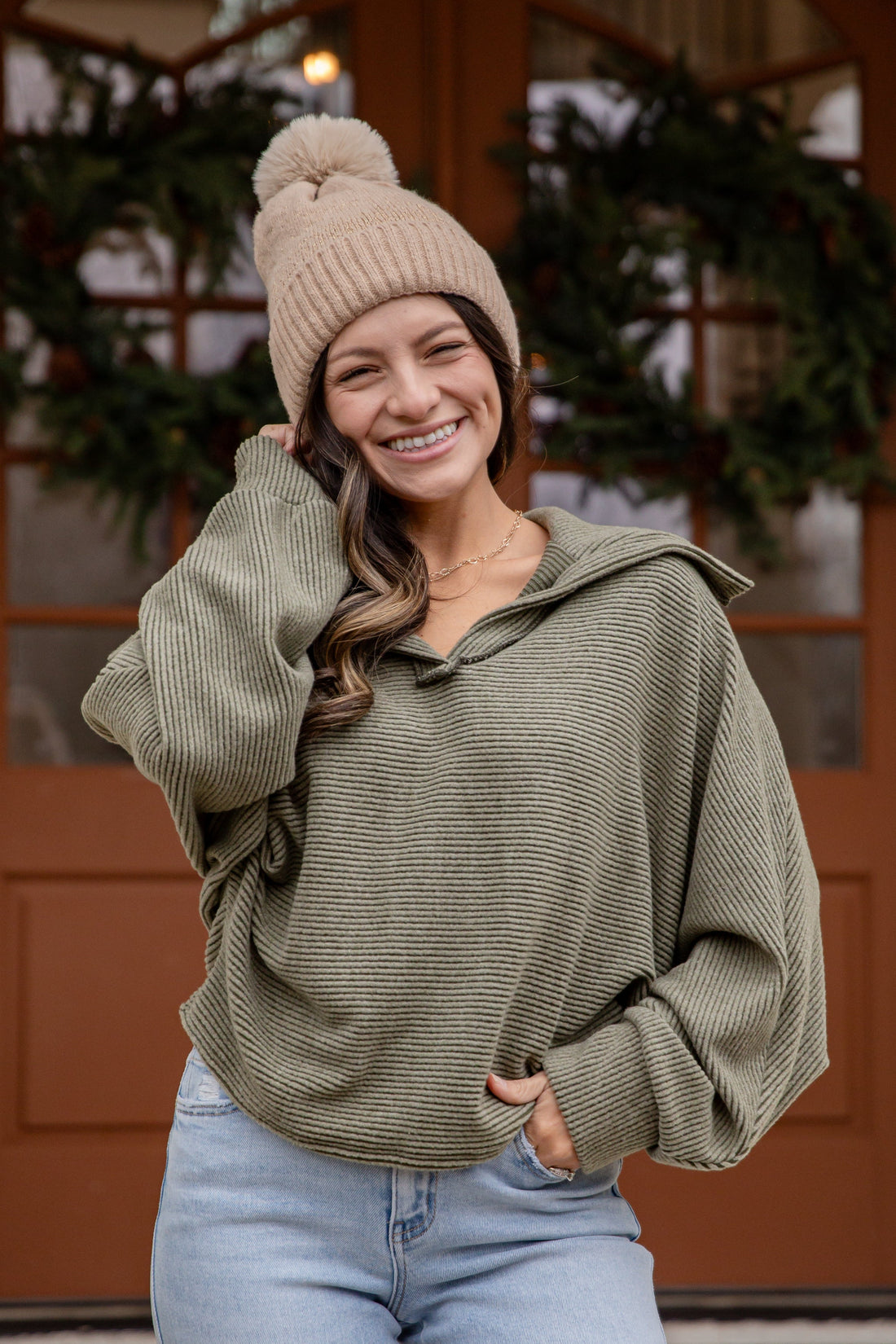 Alpine Comfort Soft Corded Knit Top