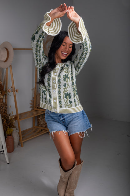 gren floral sweater
