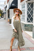 olive Spotted Wide Leg Jumpsuit