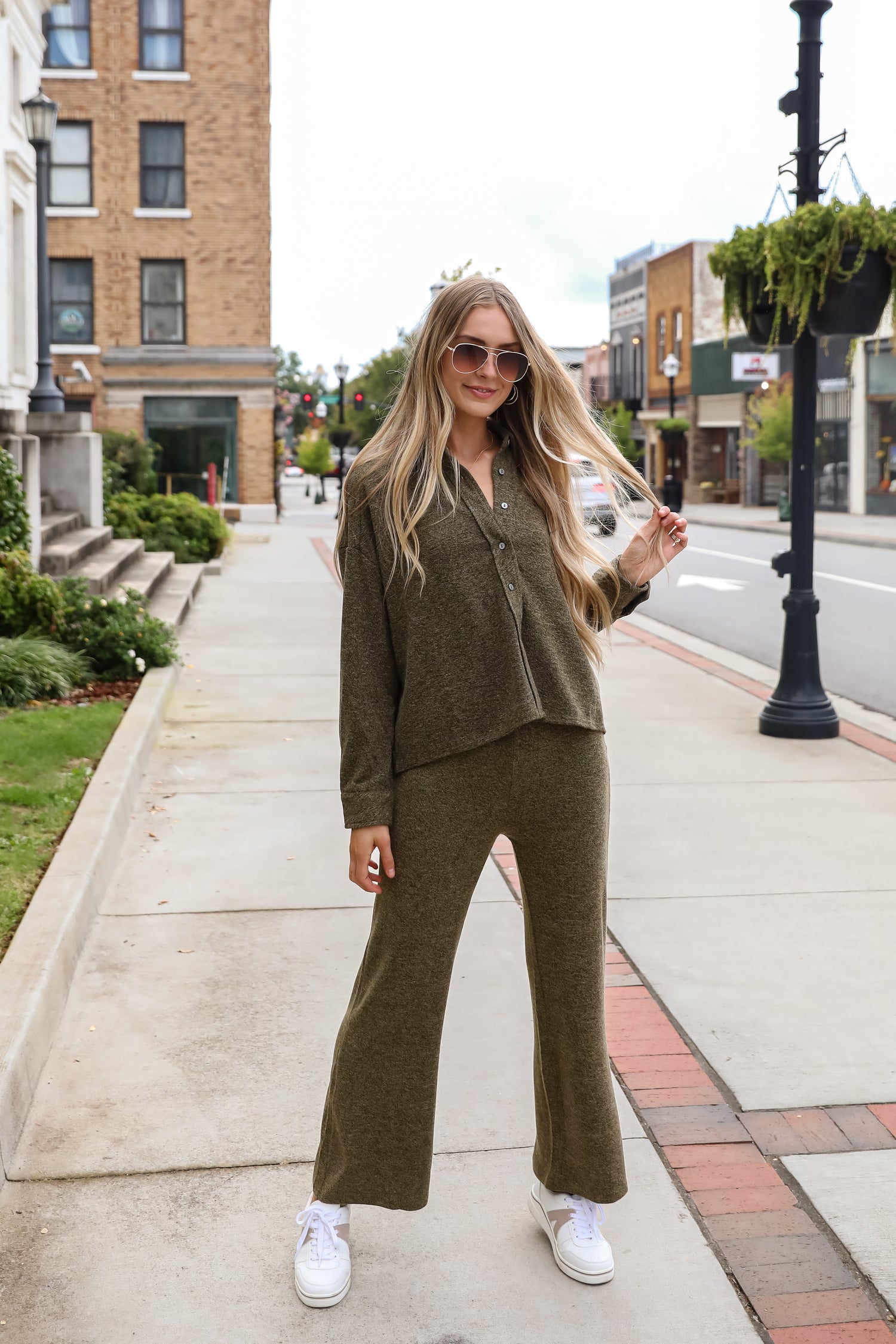 Coveted Coziness Olive Knit Pants