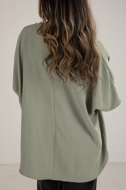 sage blouse