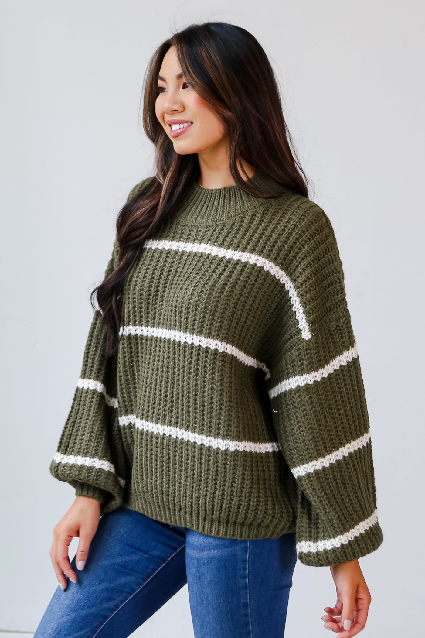 olive green sweater