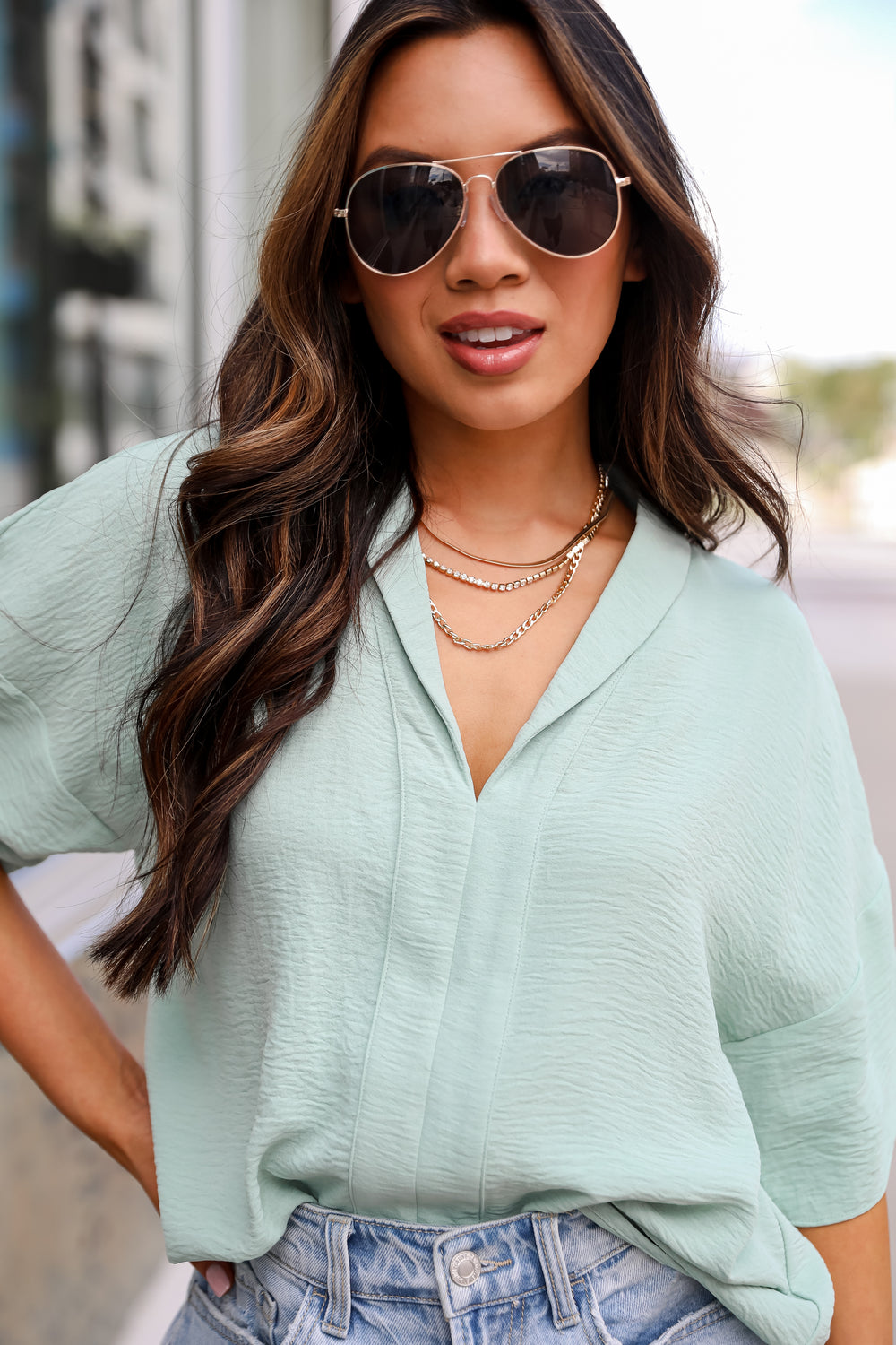 All About You Oversized Blouse