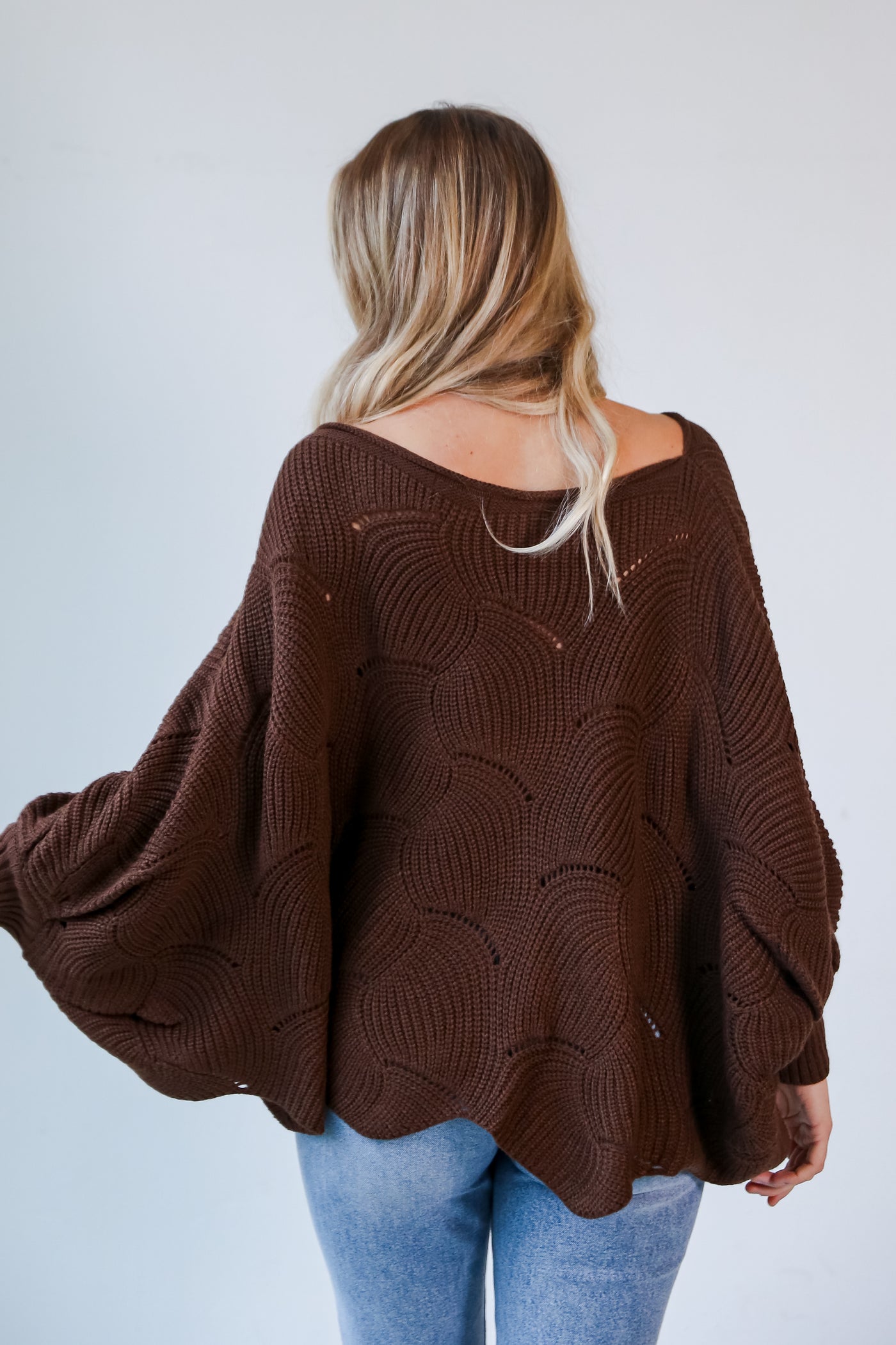 brown Oversized Sweater for women