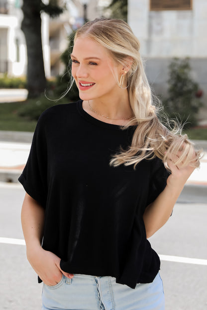 Madison Short Sleeve Knit Top