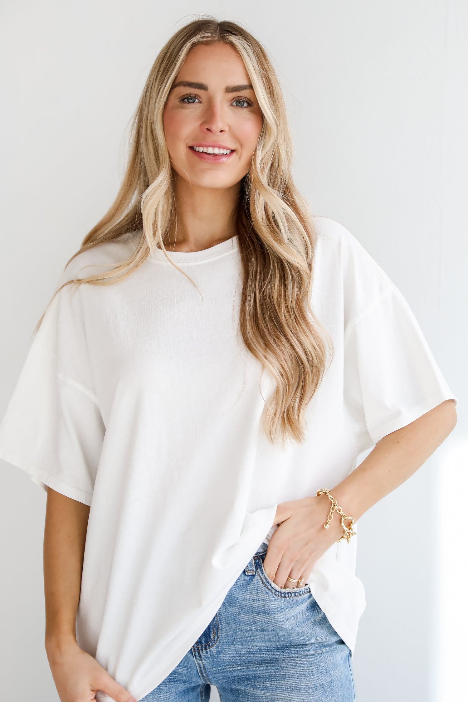 trendy Oversized Boyfriend Tee