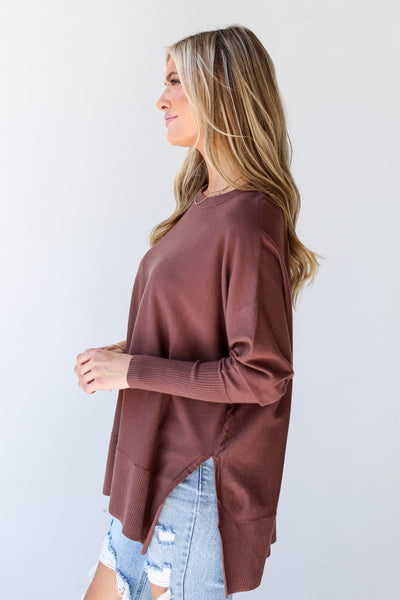brown sweaters for women