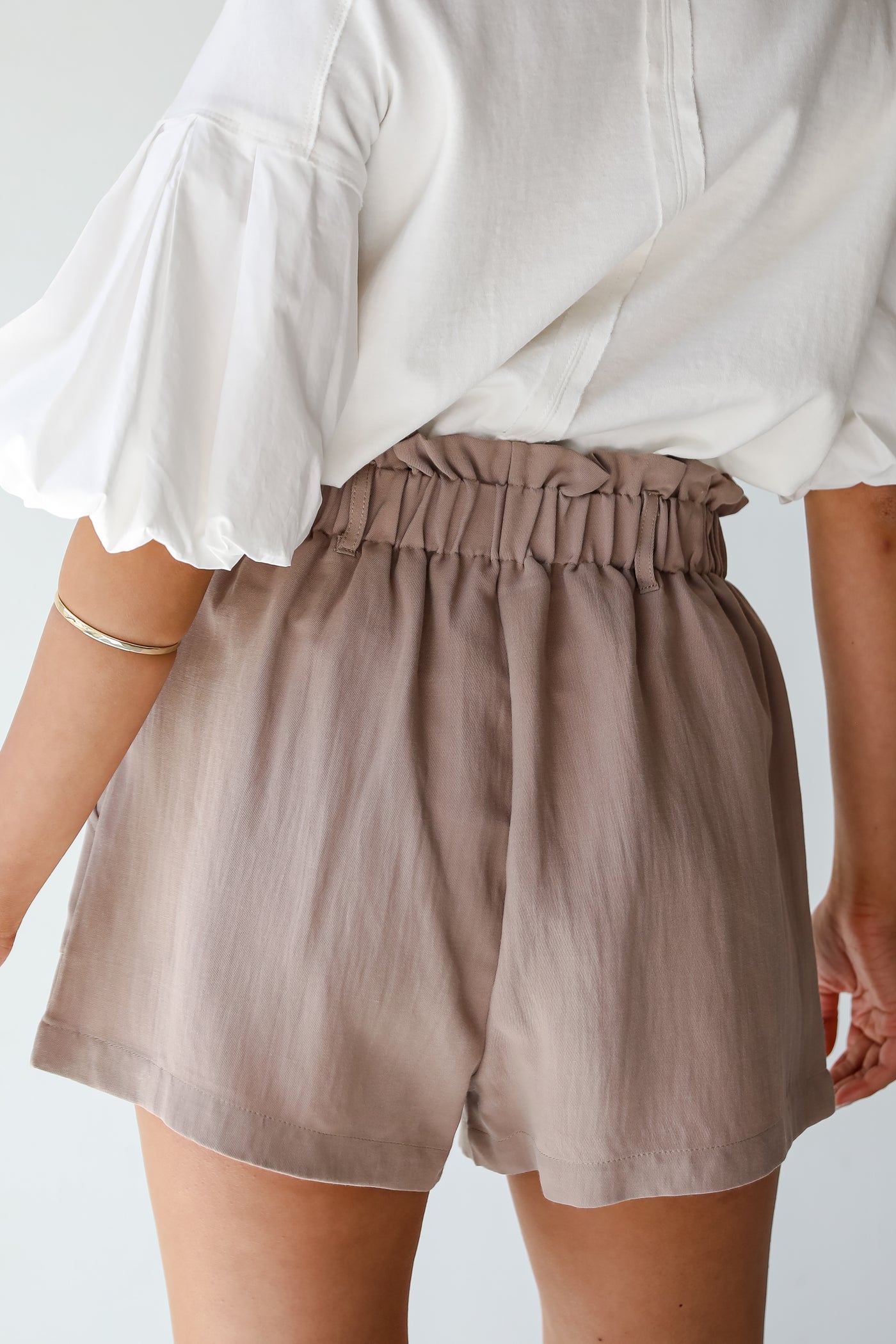 cute taupe shorts
