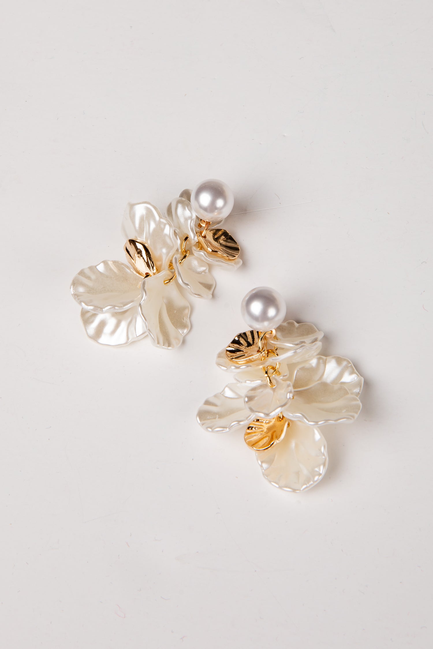 Charlotte Pearl White Drop Earrings