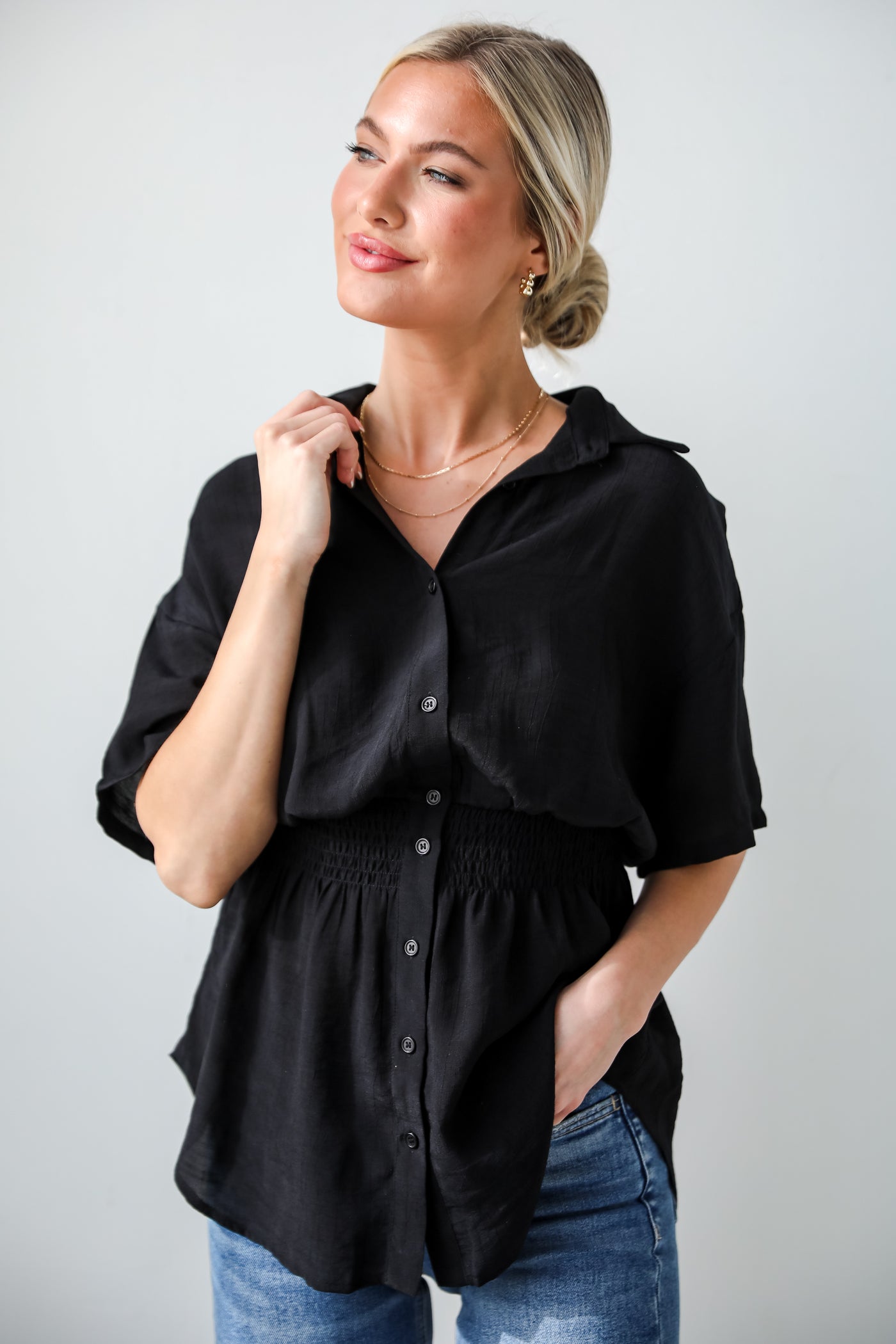 black blouses for women