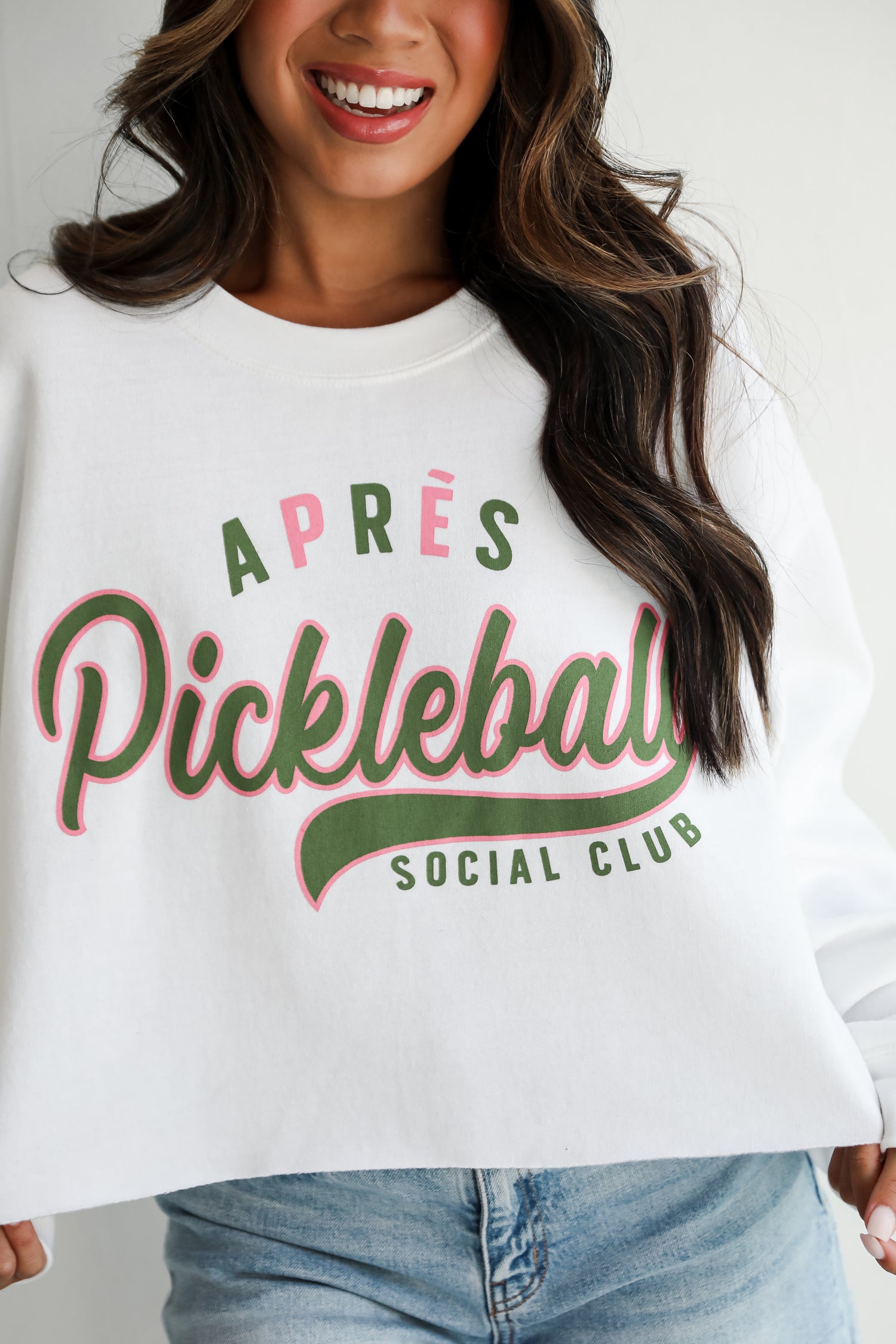 Après Pickleball Social Club Cropped Sweatshirt