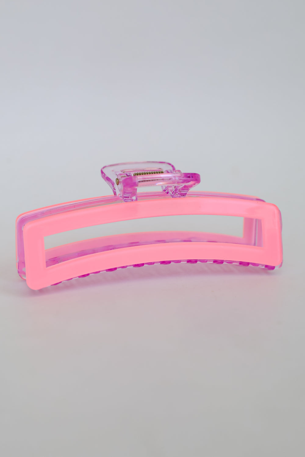 Pink Acrylic Claw Hair Clip