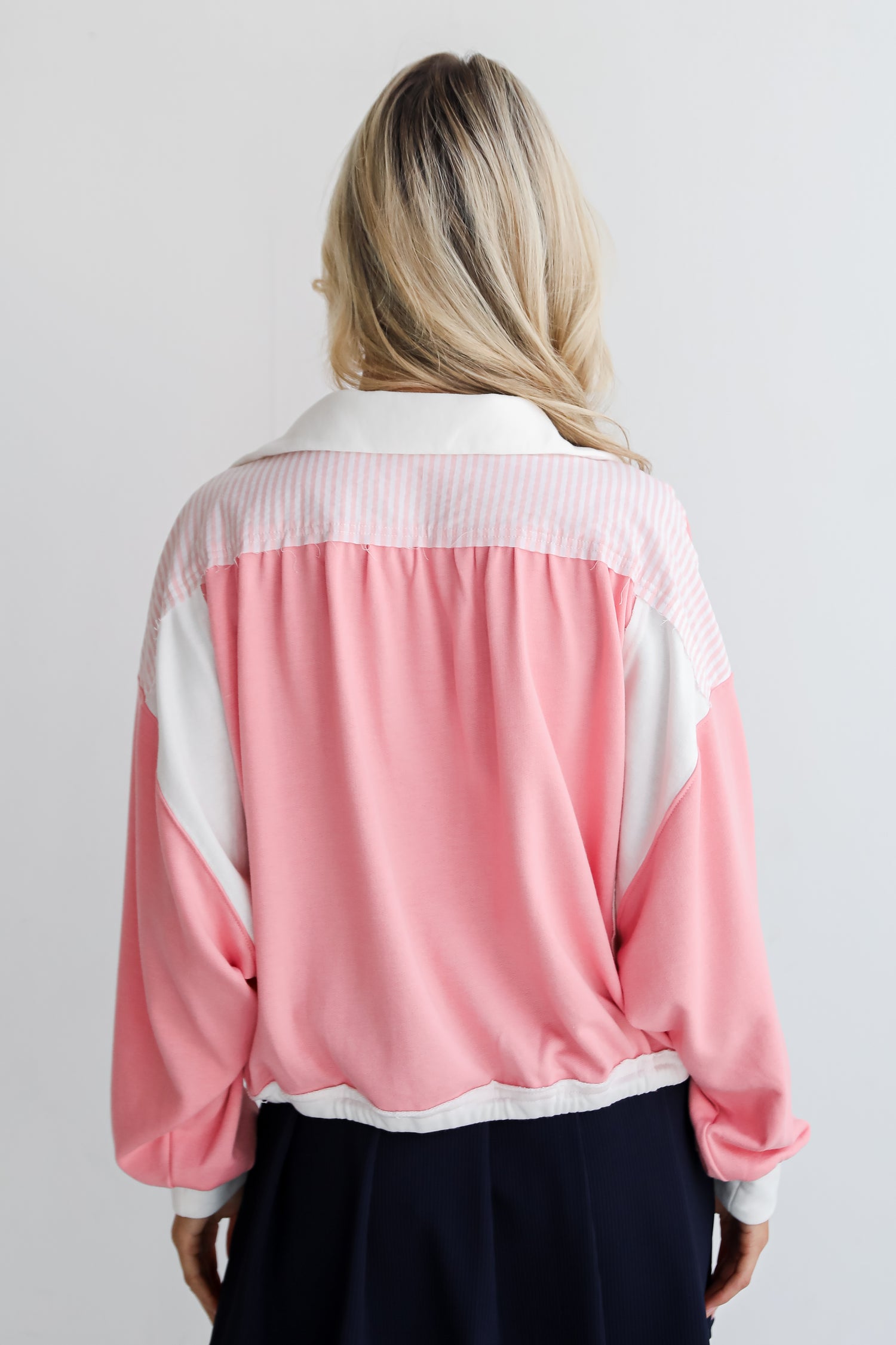 Charming Element Pink Collared Top