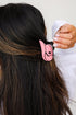 Pink Cowboy Hat Claw Hair Clip