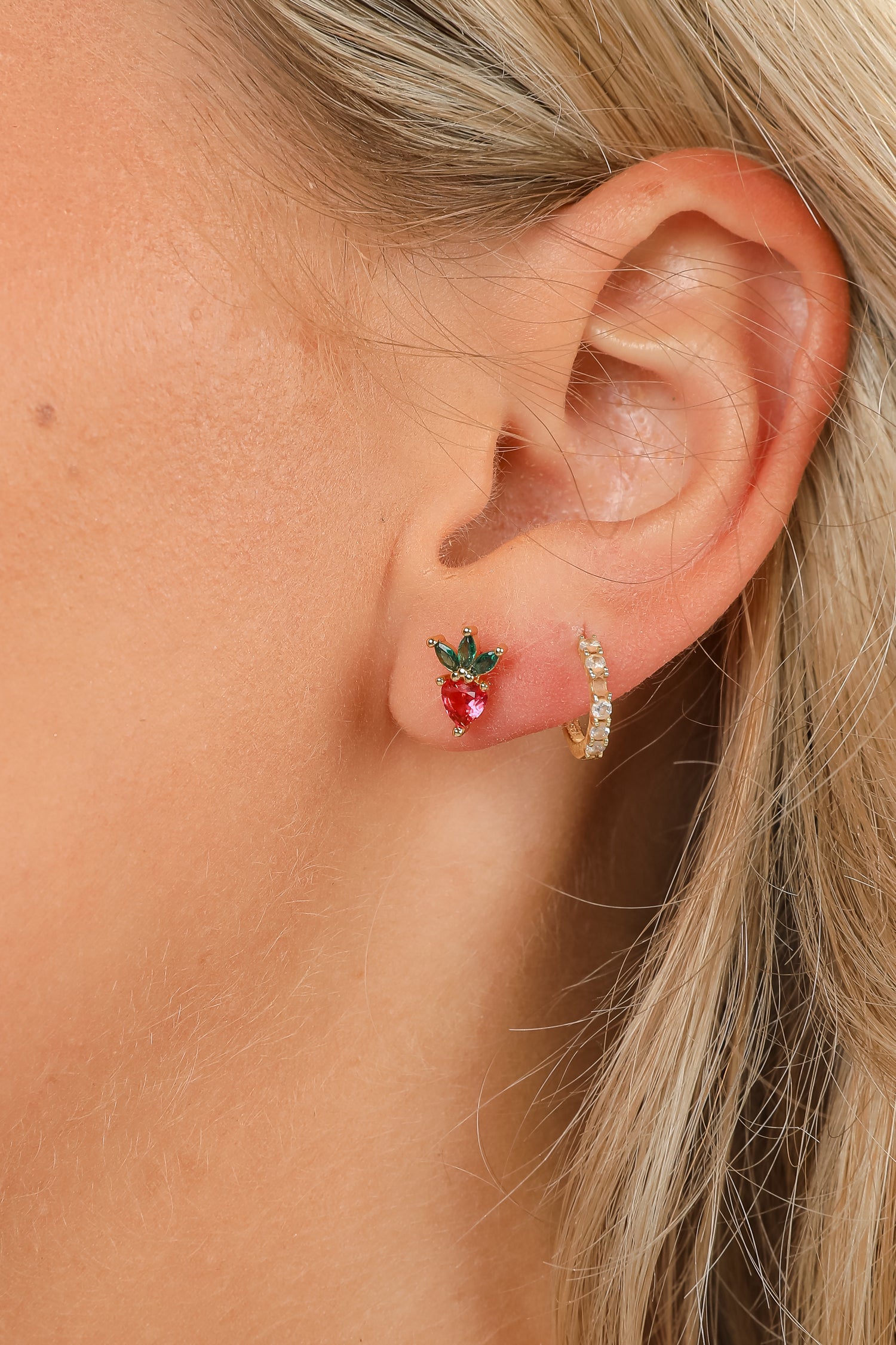 Cute Pink Gemstone Stud Earrings | Dainty Earrings | ShopDressUp Cute Pink Gemstone Stud Earrings | Dainty Earrings | ShopDressUp