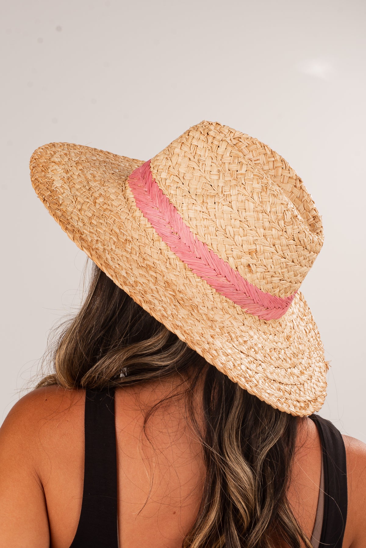 Handwoven Pink Fleur Straw Bohemian Hat Handmade Pink Floral Straw Hat: Ruffle Brim Beach Sunhat - Etsy main image 2