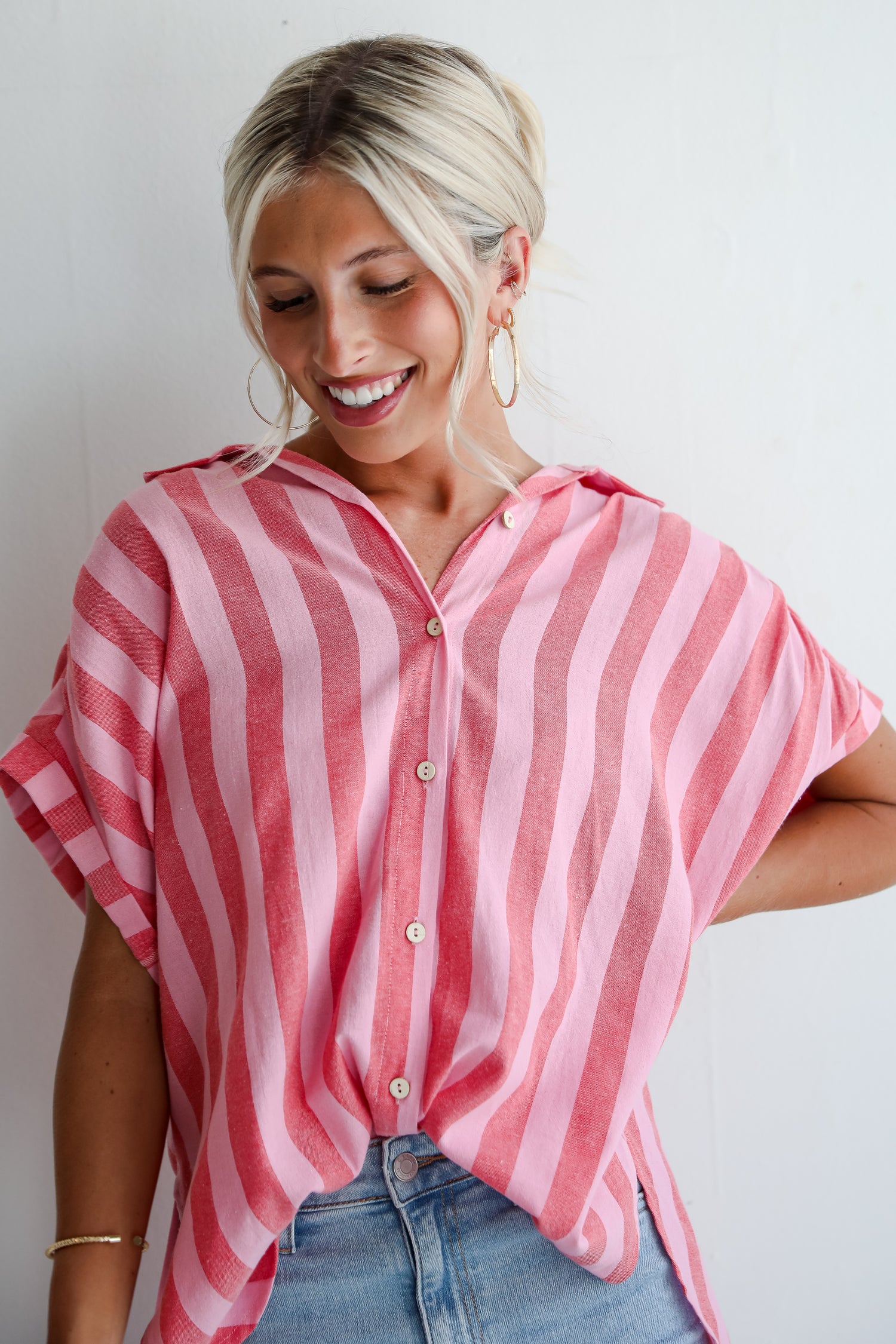 Pretty In Pink Striped Tunic