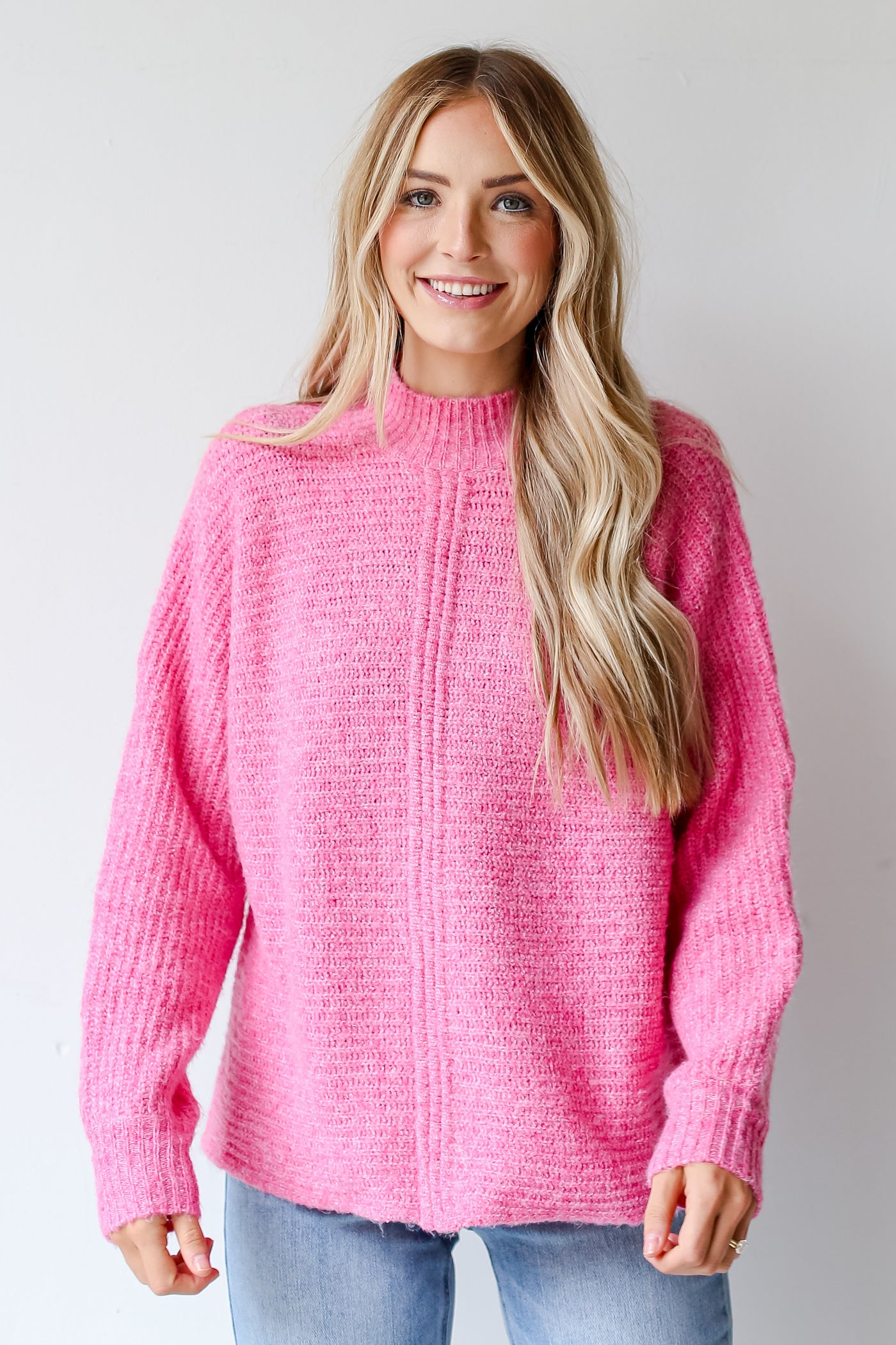 pink sweaters for fall
