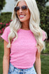 Pink Textured Top