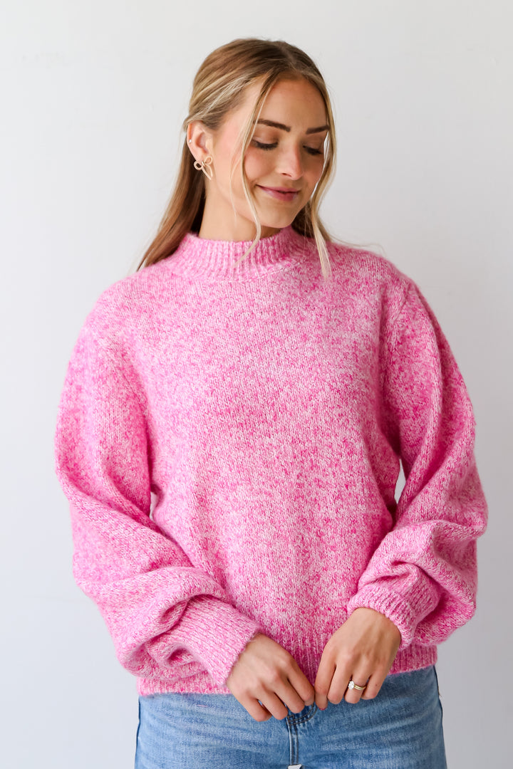 cute pink Oversized Sweater
