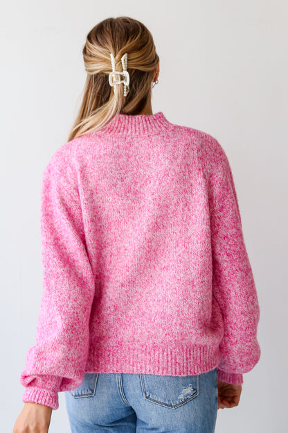 pink Oversized Sweater for women