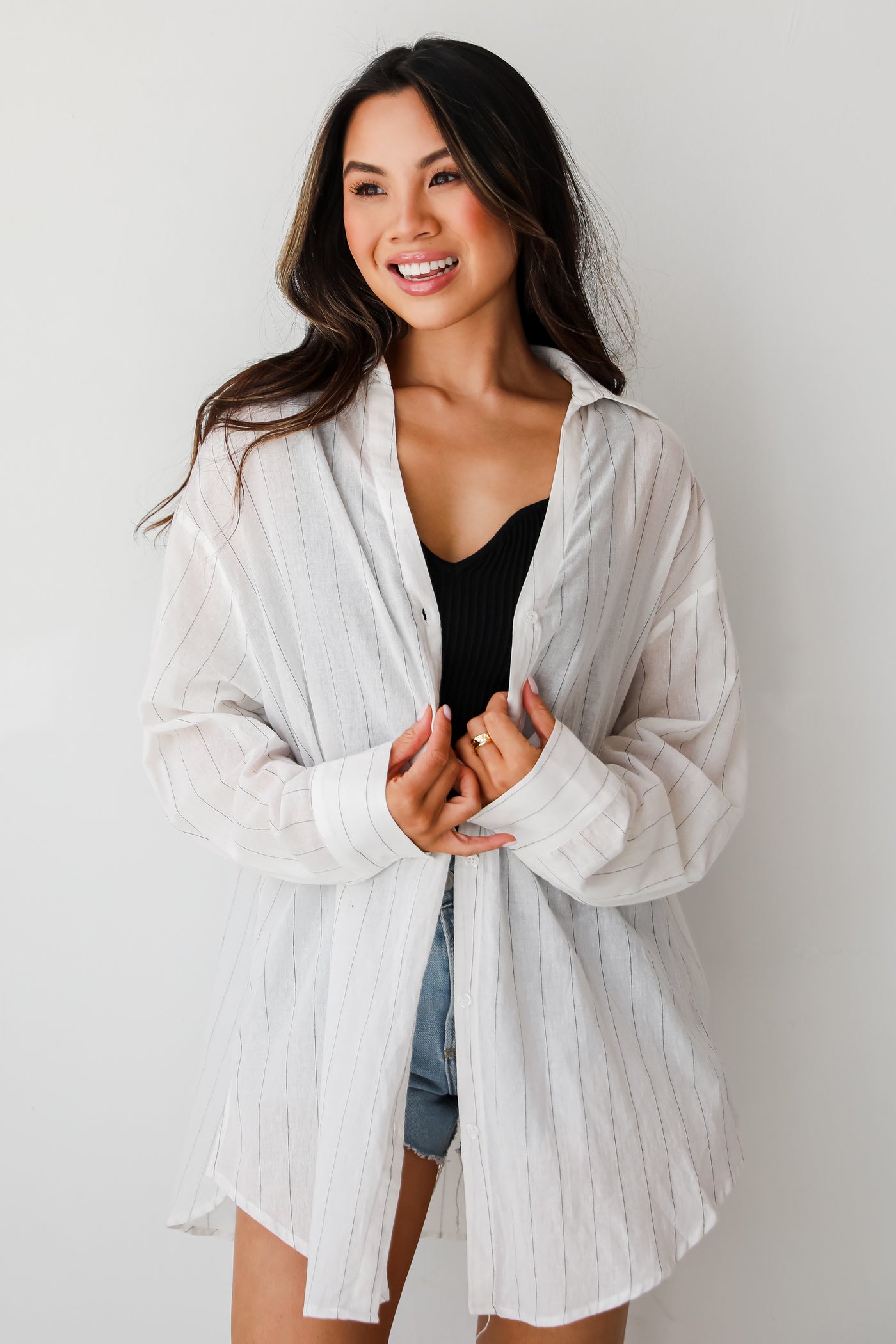 oversized button ups for women
