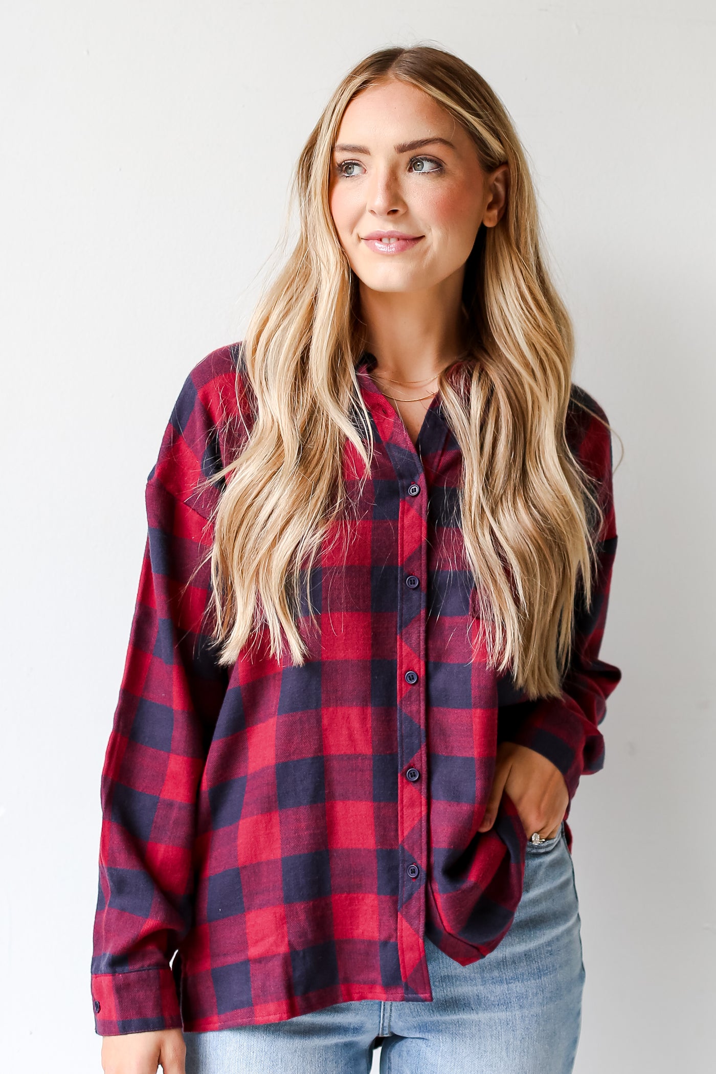 red Plaid Flannel for fall