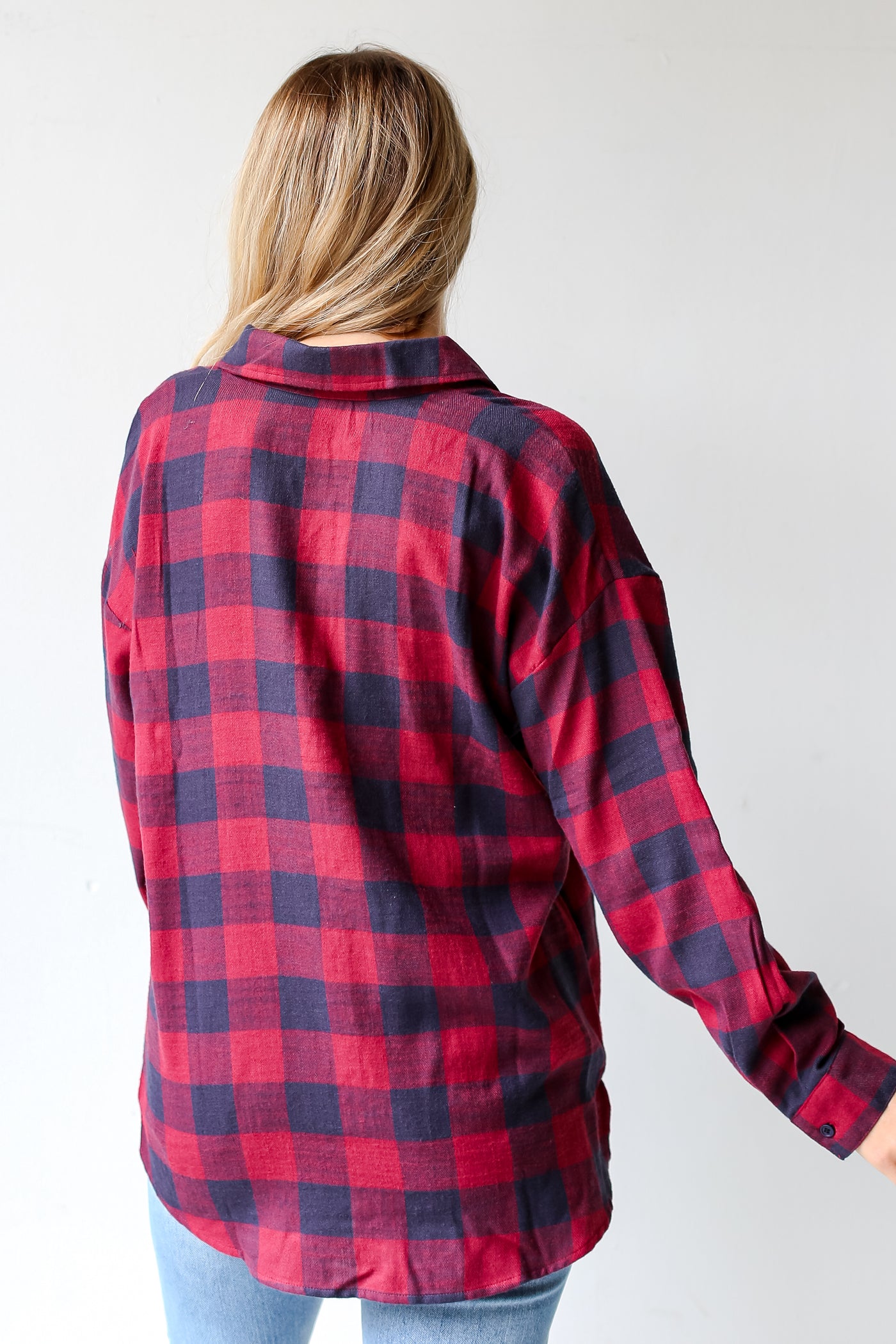 oversized red Plaid Flannel
