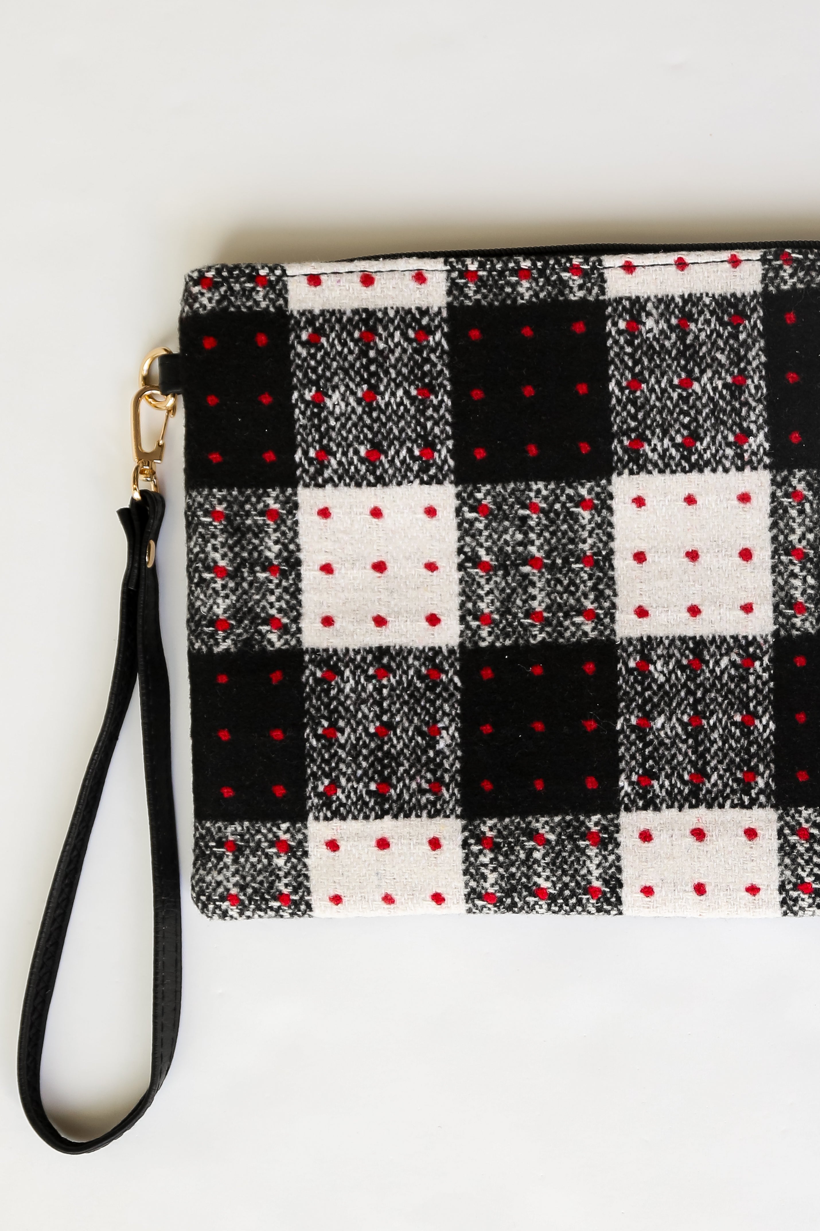 cute Black Plaid Crossbody Bag