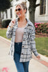 Grey Plaid Sherpa Shacket