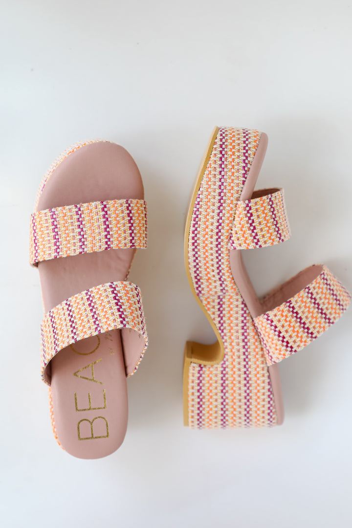 Ocean Avenue Pink Platform Espadrilles