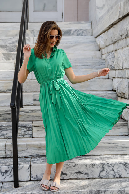 kelly green dress