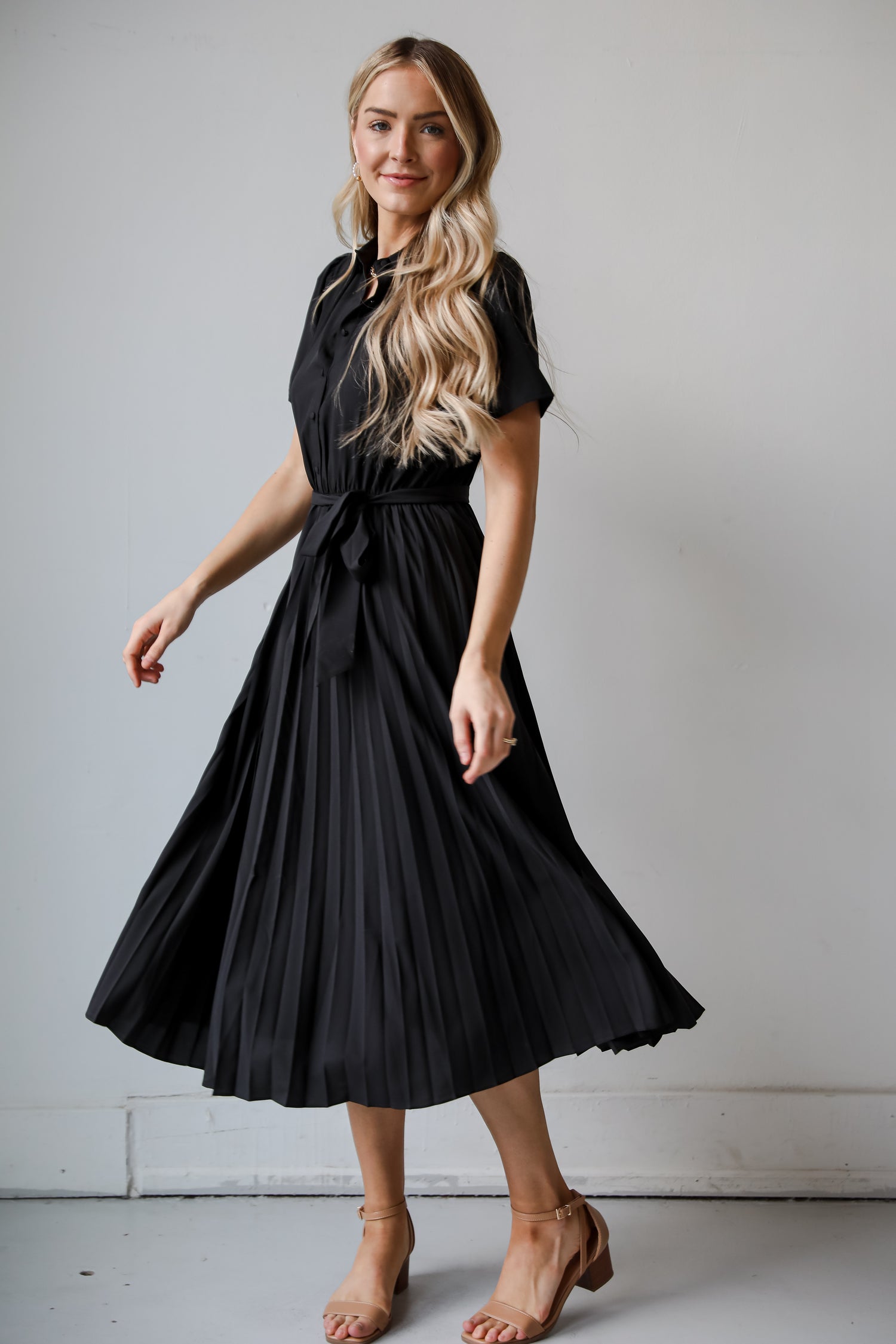 flowy black dress