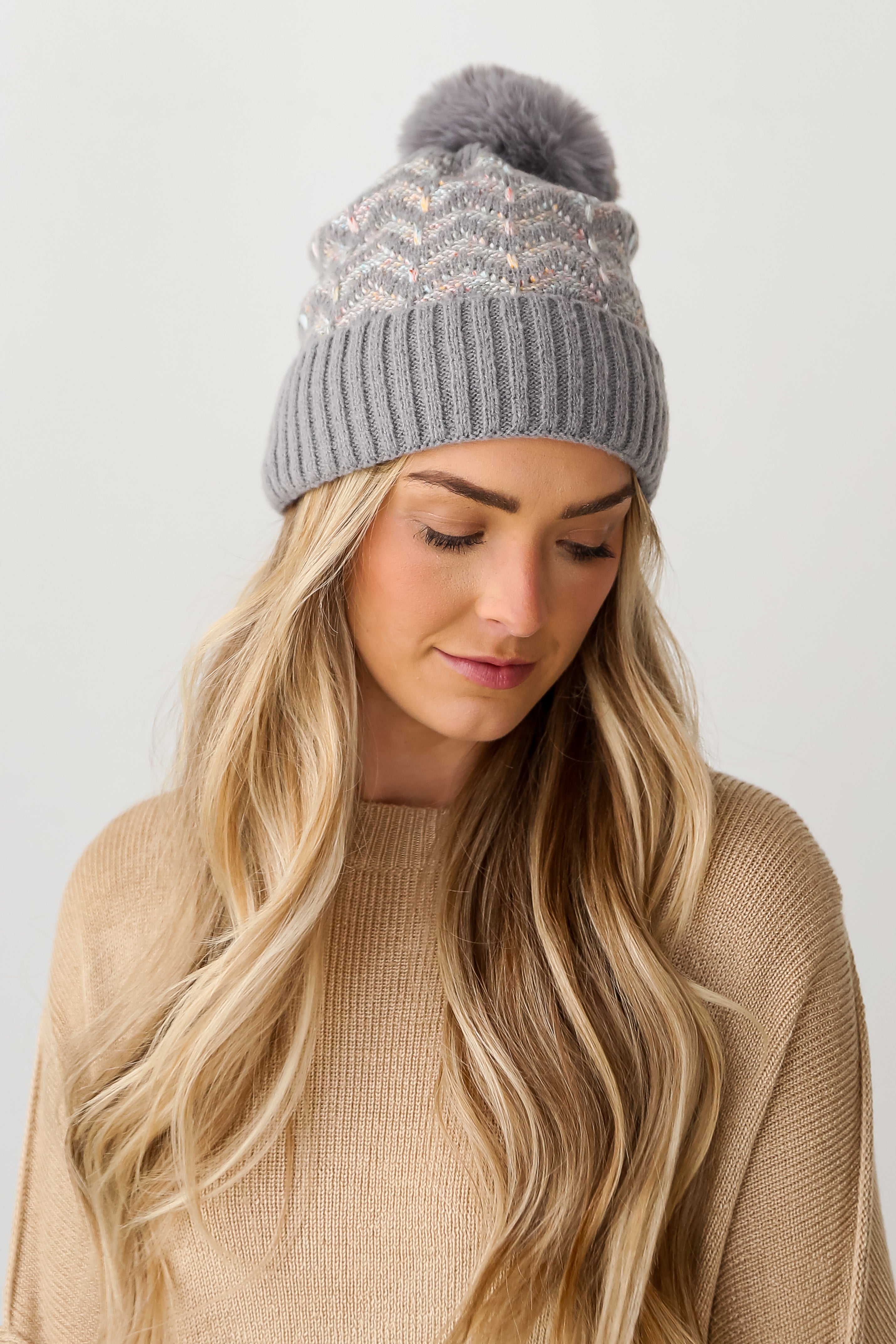 grey beanies for women