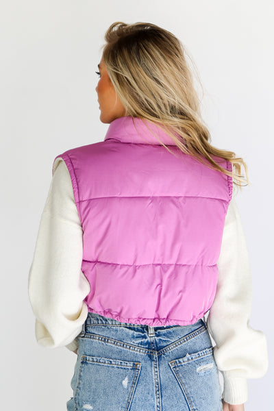 Reversible Puffer Vest back view