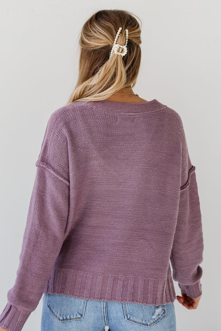 Plum Oversized Sweater for women