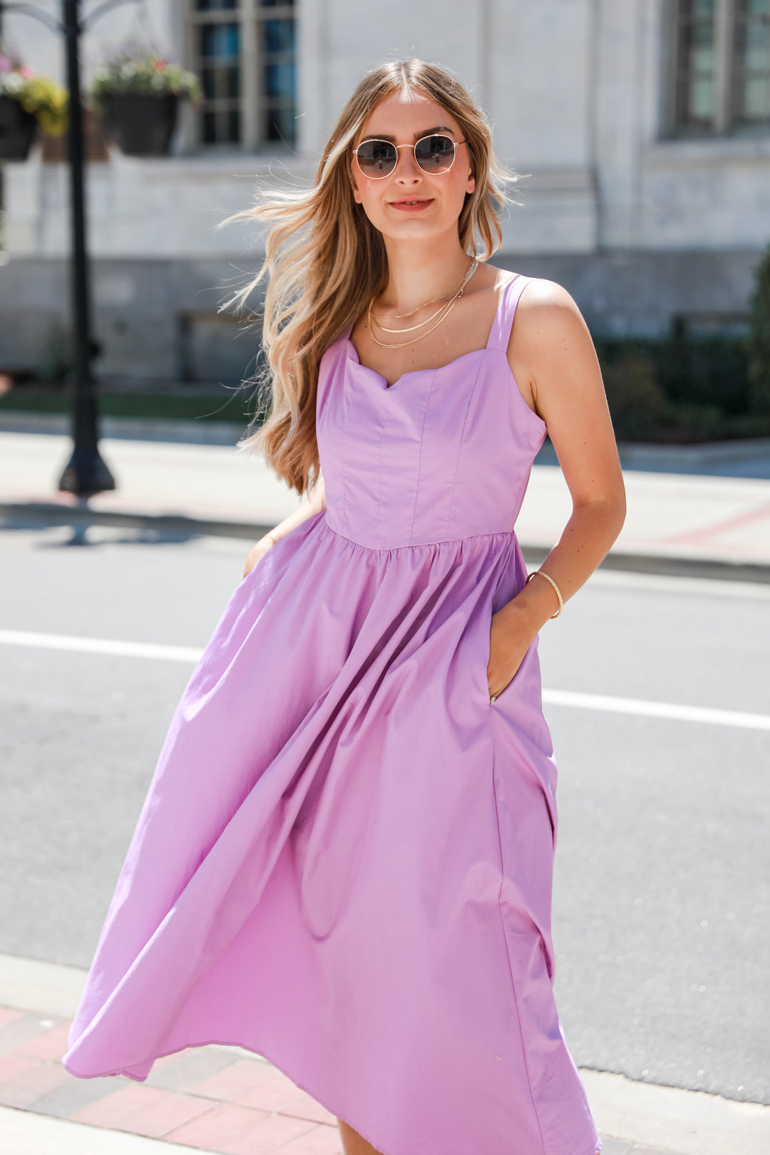 purple Maxi Dress