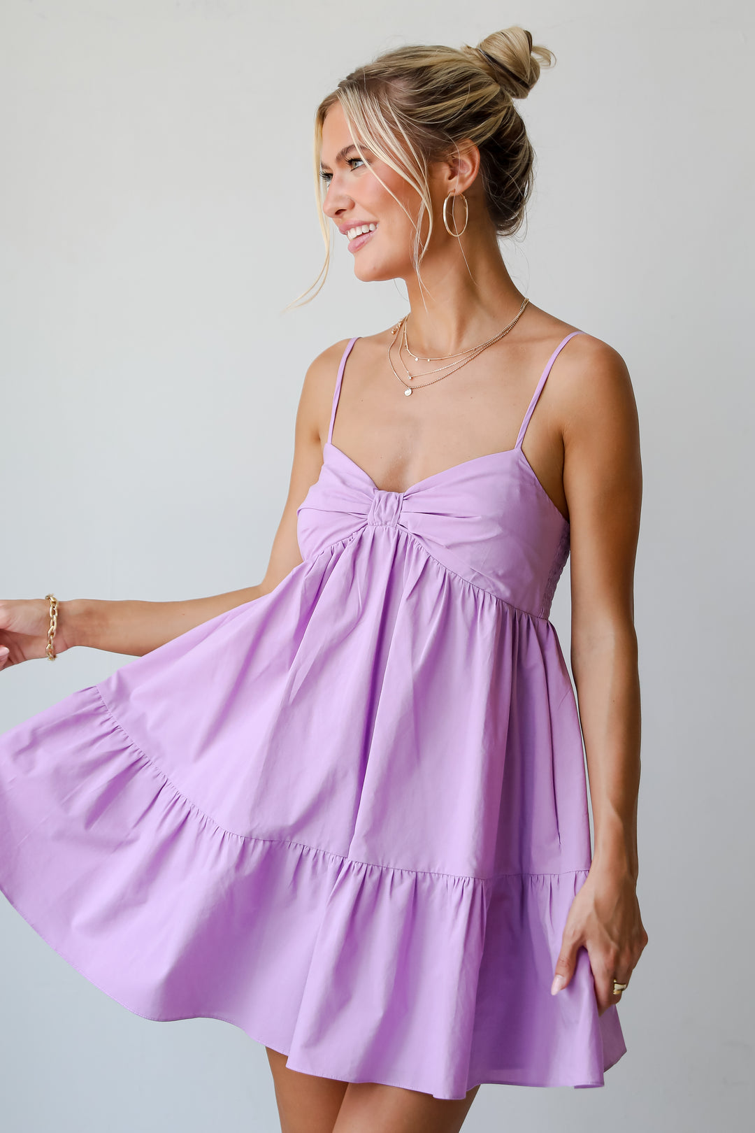 Obviously Gorgeous Lavender Mini Dress