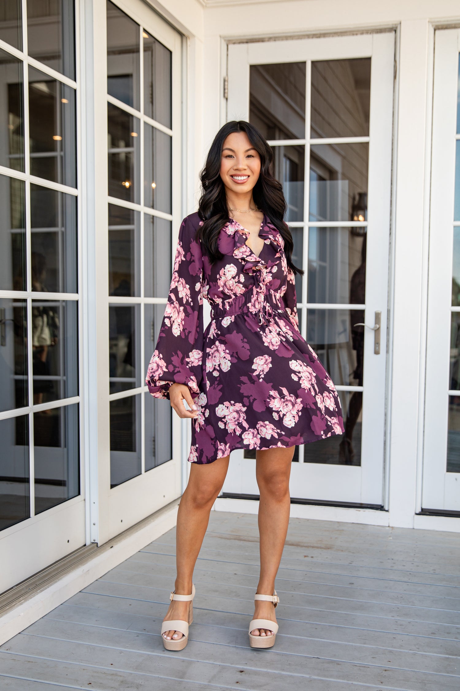mauve mini dress Simply Ready Purple Mini Dress - DU Deal
