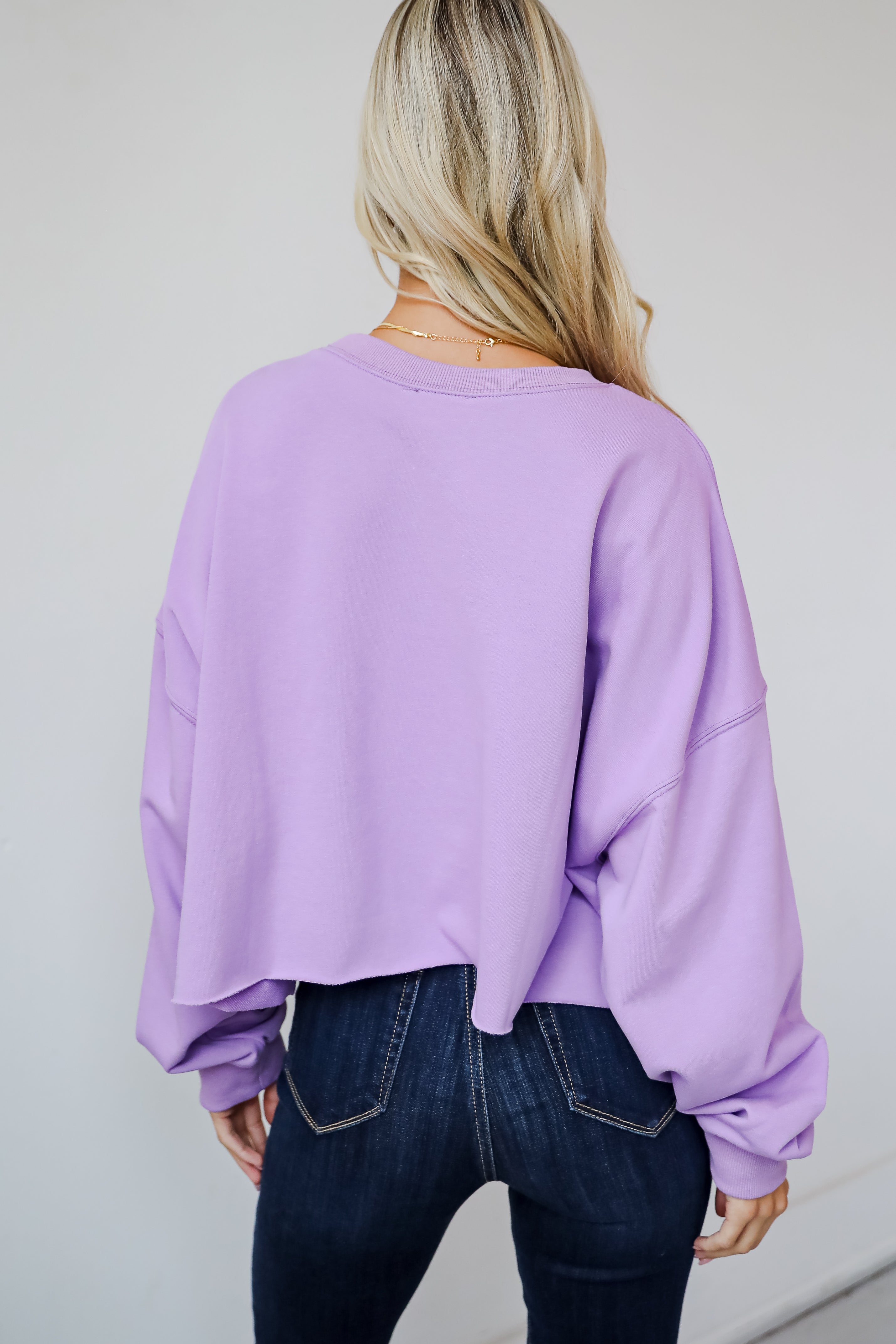 Dazzling Warmth Pearl Bow Cropped Pullover