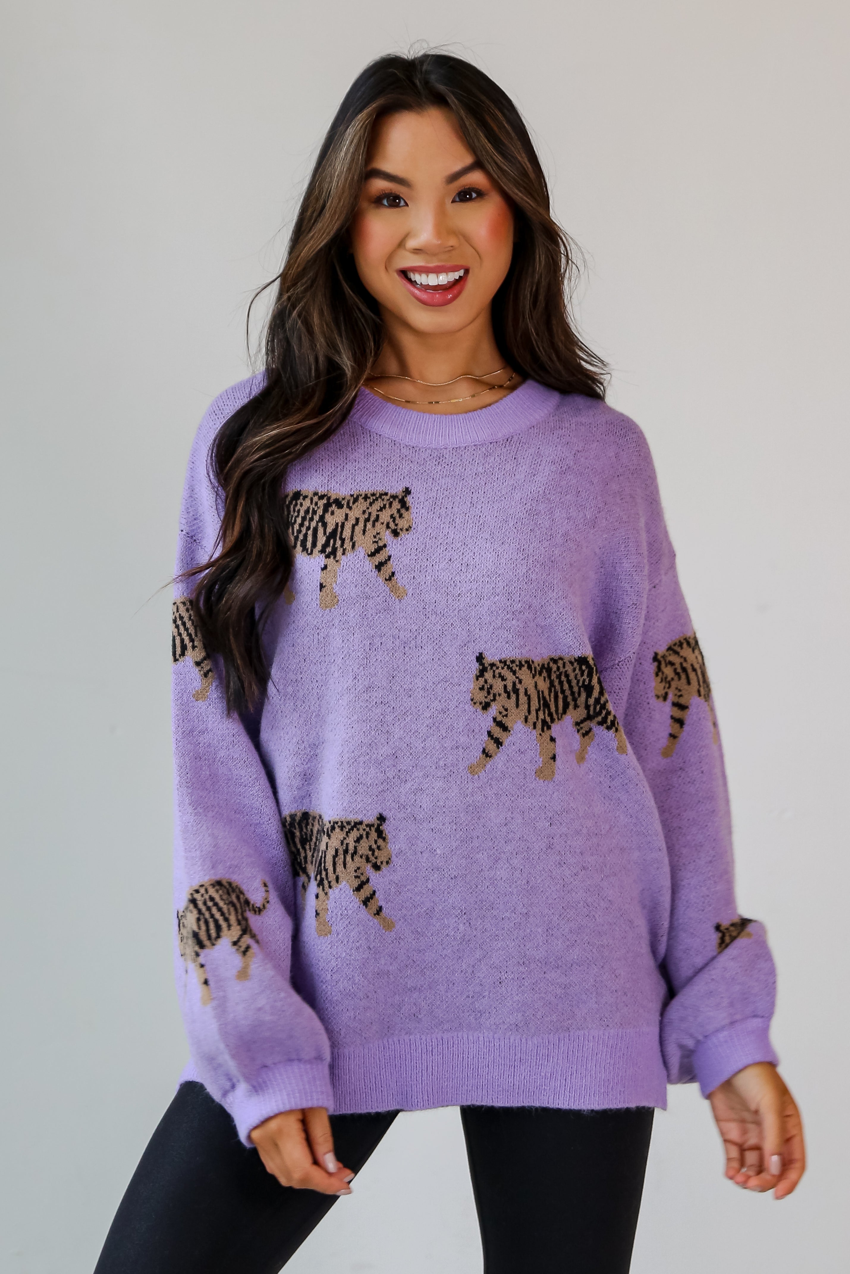 animal print sweaters